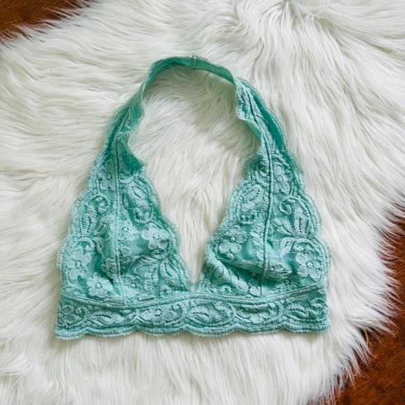 Urban Outfitters Mint Green Halter Lace Bralette - Picture 4 of 8